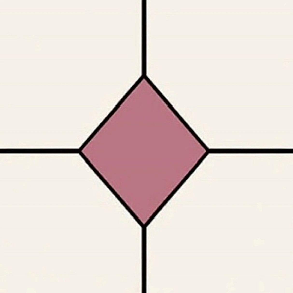 Papel pintado vintage de azulejos rosa y marfil: diseño retro Karo para interiores modernos