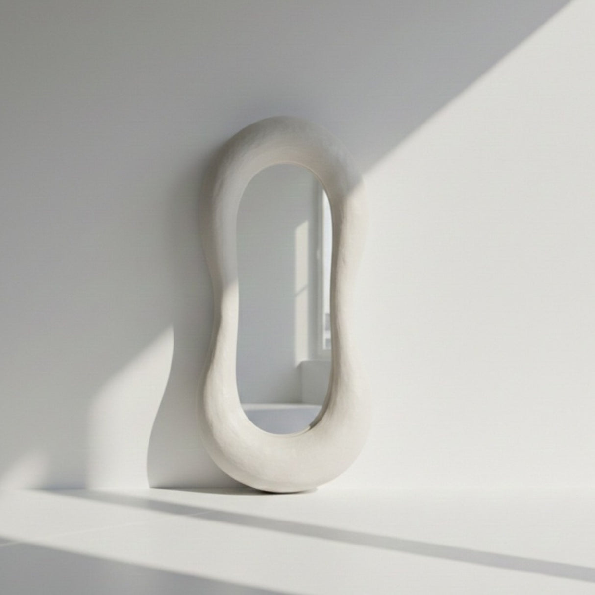 Jaz Mirror – Wabi-Sabi Inspired Full-Length Mirror with Organic Form and Natural Texture