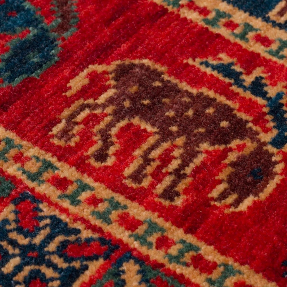 KADIM KDM 08 Violet - Anatolian Motif Artisan New Zealand Wool Rug | Hand-Loomed, Non-Shedding & Easy-Clean
