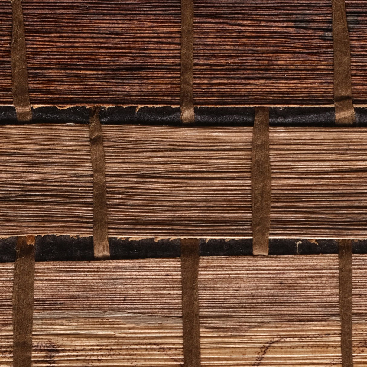 MDS024-PTB201 - Luxury Bamboo Grasscloth Wallpaper – Natural Brown Veneer for Serene Interiors