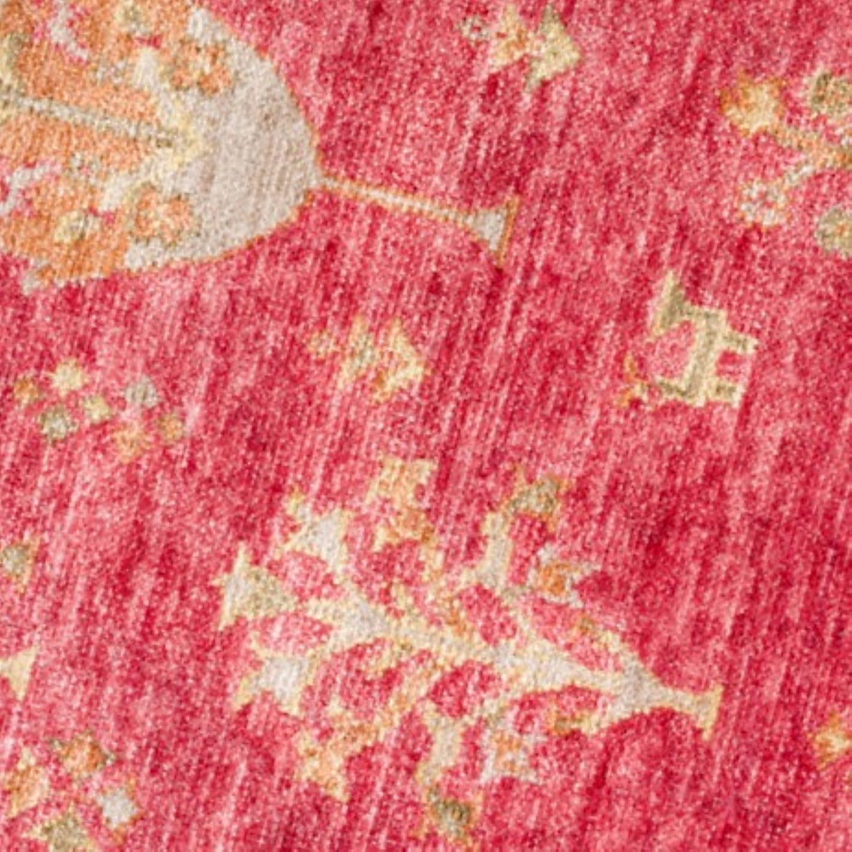 ZARA ZR 08 Red Autumn Artisan Tencel Rug | Hand-Loomed, Non-Shedding & Easy-Clean