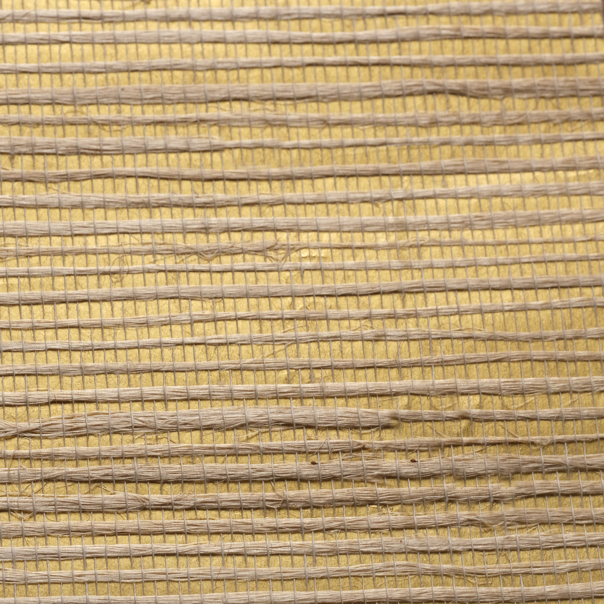 MDS017-CO2091 - Luxury Grasscloth Wallpaper With Gold Base (Grade III - Dense Weave - No1) – Woven Natural Elegance for Walls