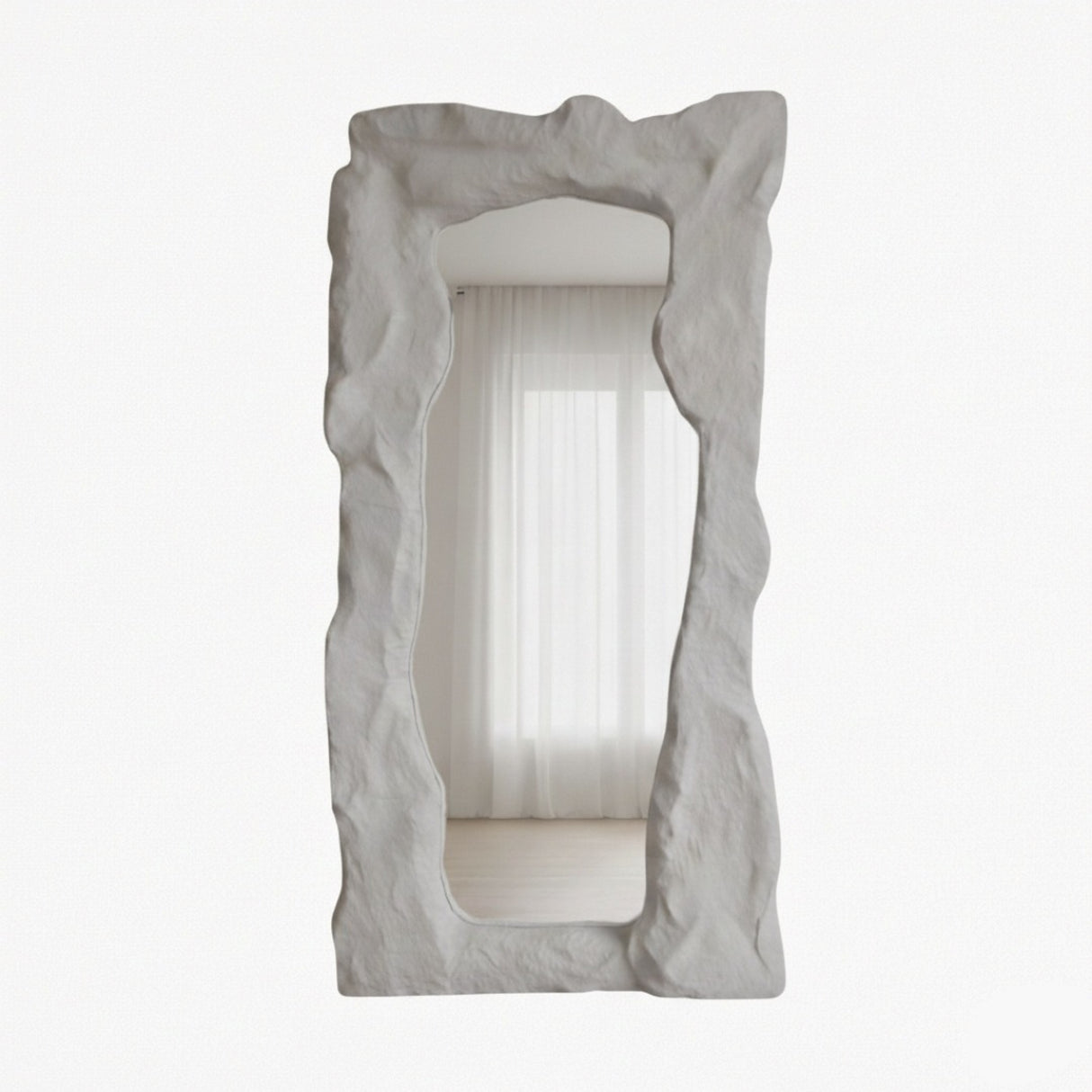 Arcadia Mirror – Wabi-Sabi Inspired Sculptural Mirror with Organic Form and Natural Texture