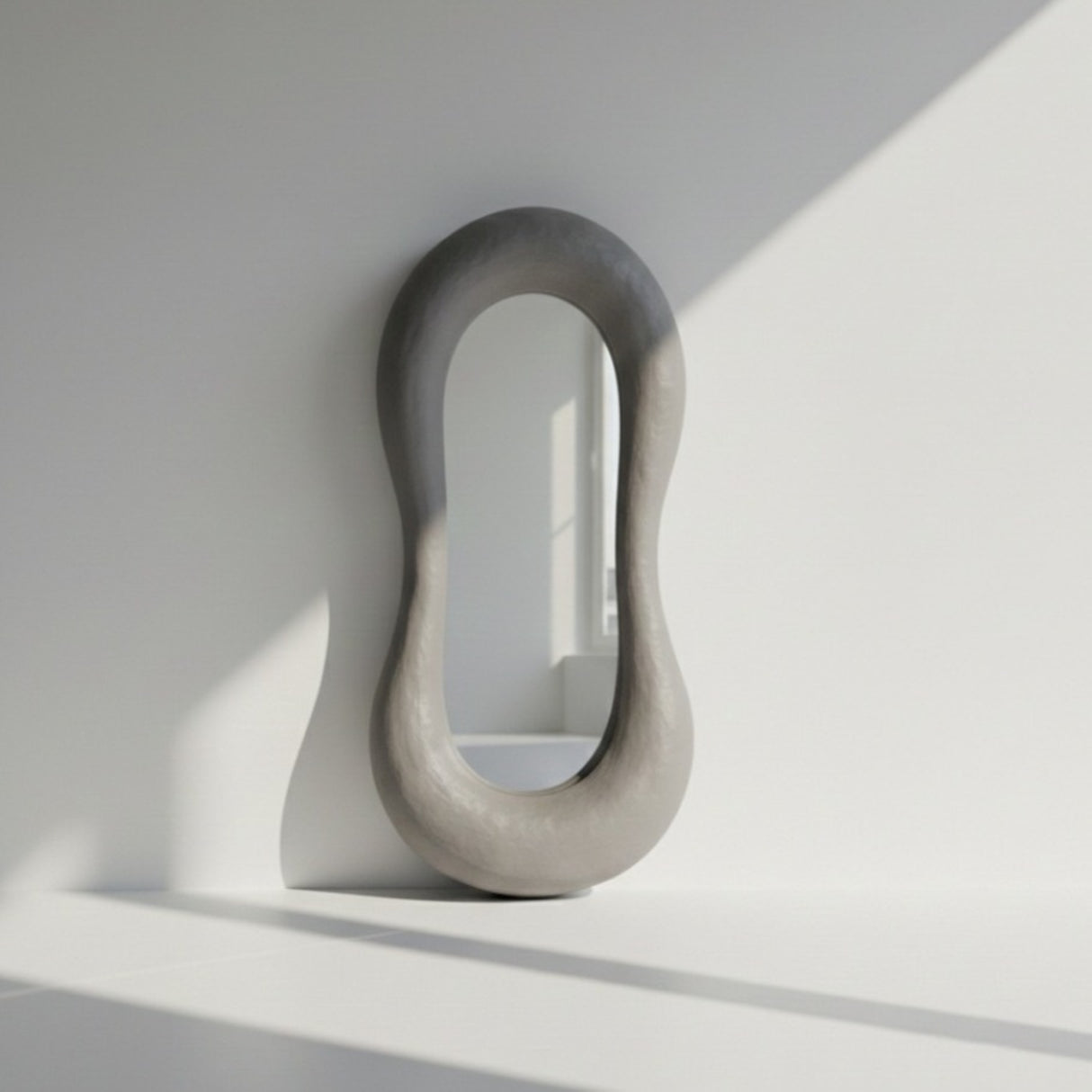 Jaz Mirror – Wabi-Sabi Inspired Full-Length Mirror with Organic Form and Natural Texture