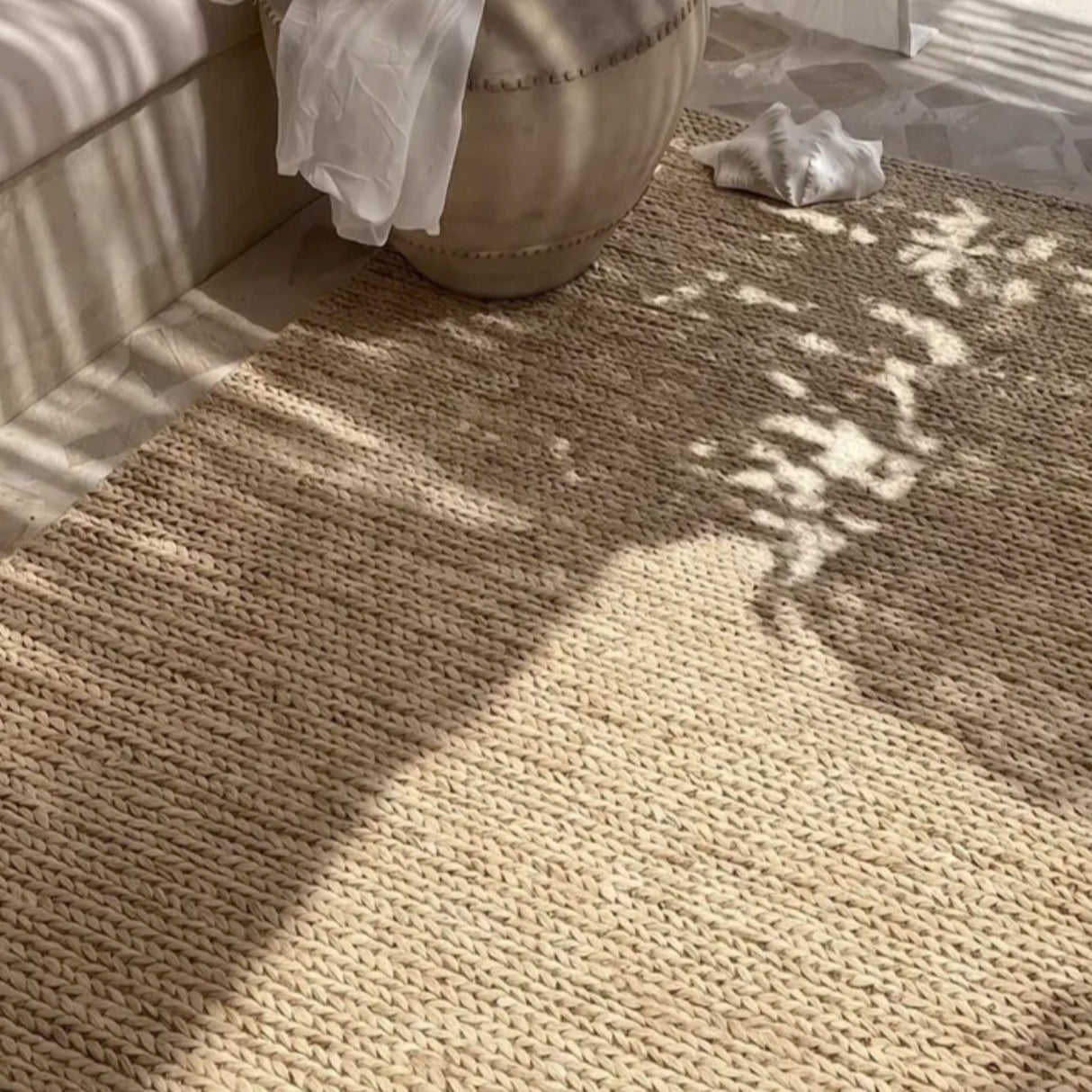 Choti Choti Cream – Artisan Hand-Woven Natural Jute Rug