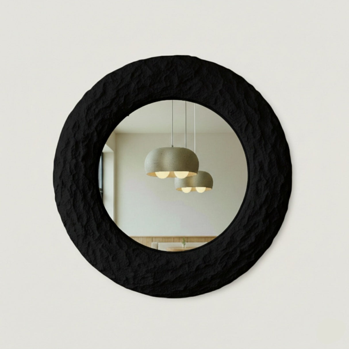 Vesa Mirror – Wabi-Sabi Inspired Sculptural Mirror with Organic Form and Natural Texture