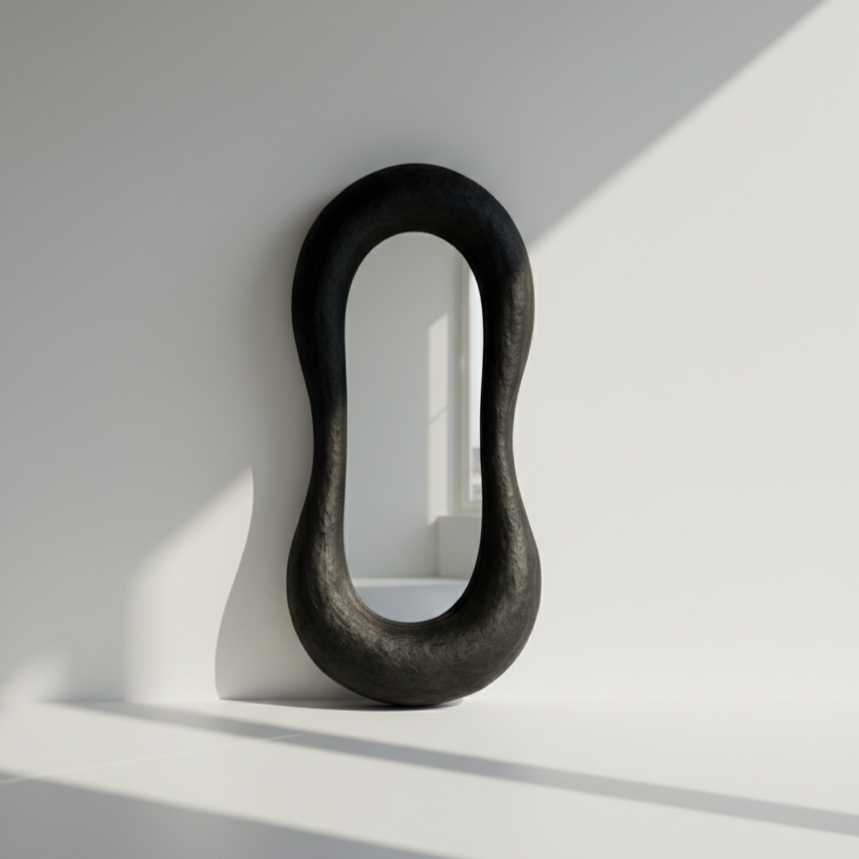 Jaz Mirror – Wabi-Sabi Inspired Full-Length Mirror with Organic Form and Natural Texture