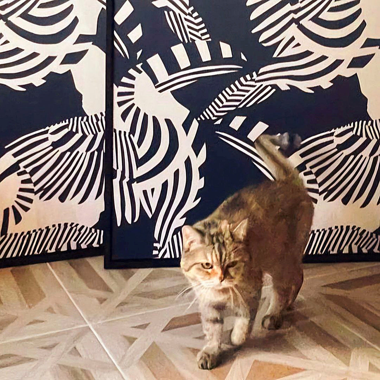 Panel artístico de papel pintado impreso sin marco Pelique I-Luxury