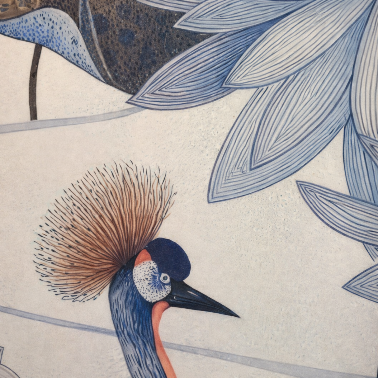 Pavo I - Panel artístico de papel pintado impreso sin marco de lujo