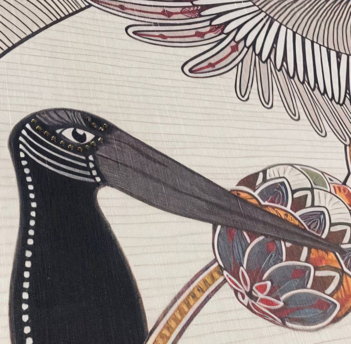 Panel artístico de papel pintado impreso sin marco Birdy I-Luxury