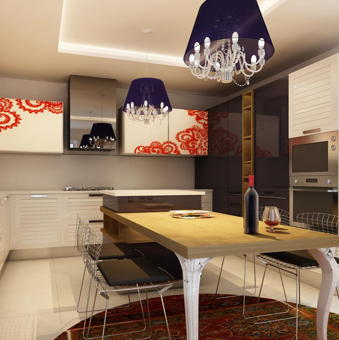 Diseño de interiores y acondicionamiento de Villa Pamfilya en Antalya, Turquía - Espacios residenciales modernos