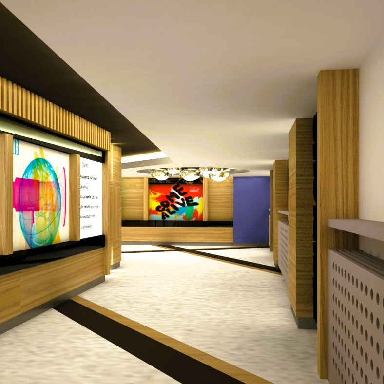 Conference Hall & Foyer Concept Design & Fit-Out Works in multiple cities - Contemporary Entertainment Spaces