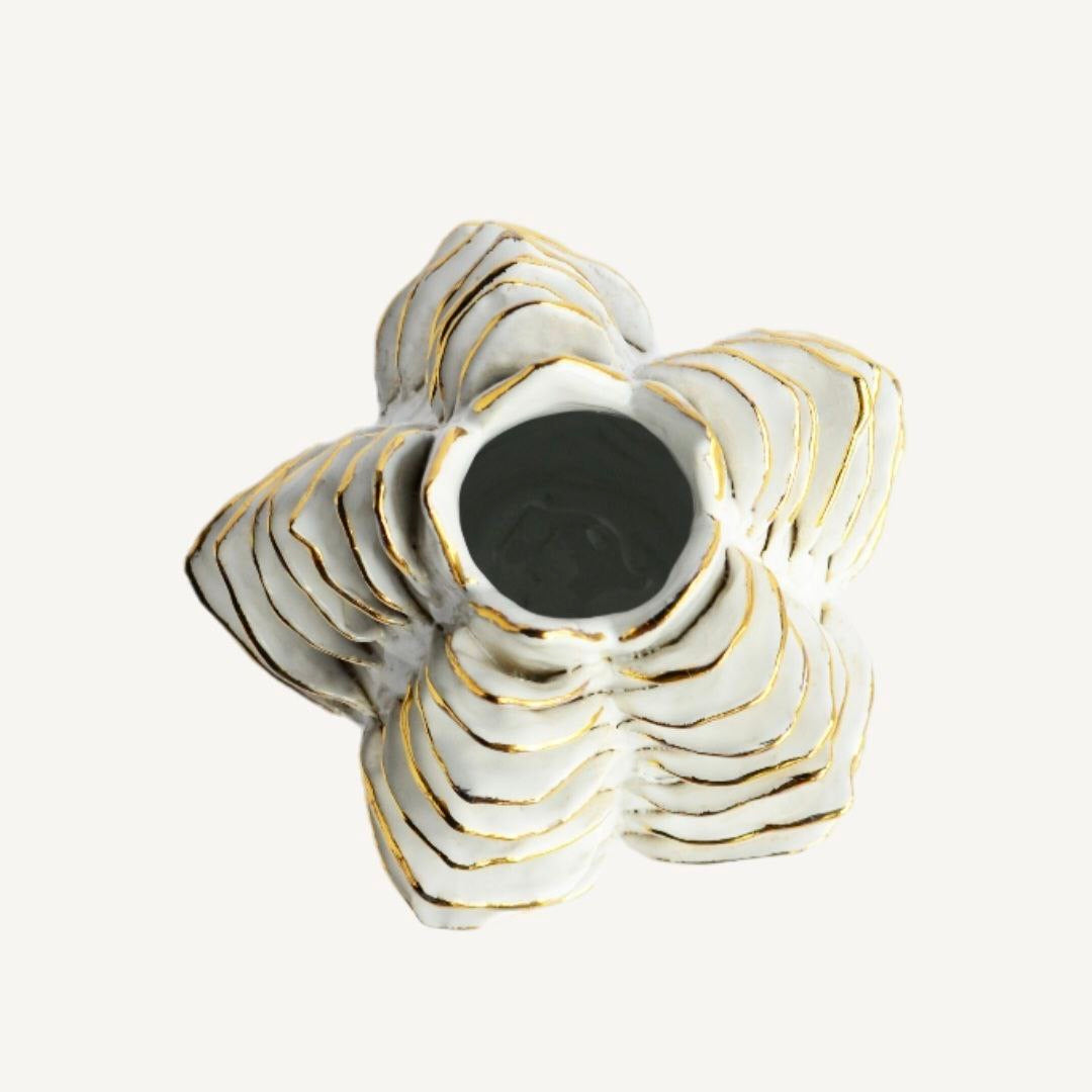 Shishka 06 - Cuenco/jarrón de cerámica hecho a mano - Diseño artístico contemporáneo