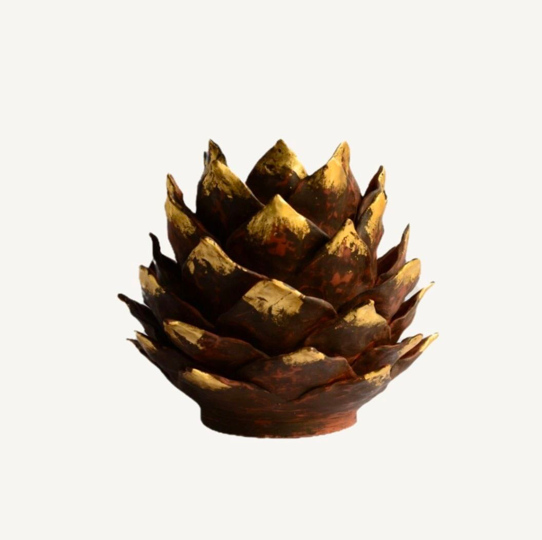 Shishka 01 - Cuenco/jarrón de cerámica hecho a mano - Diseño artístico contemporáneo