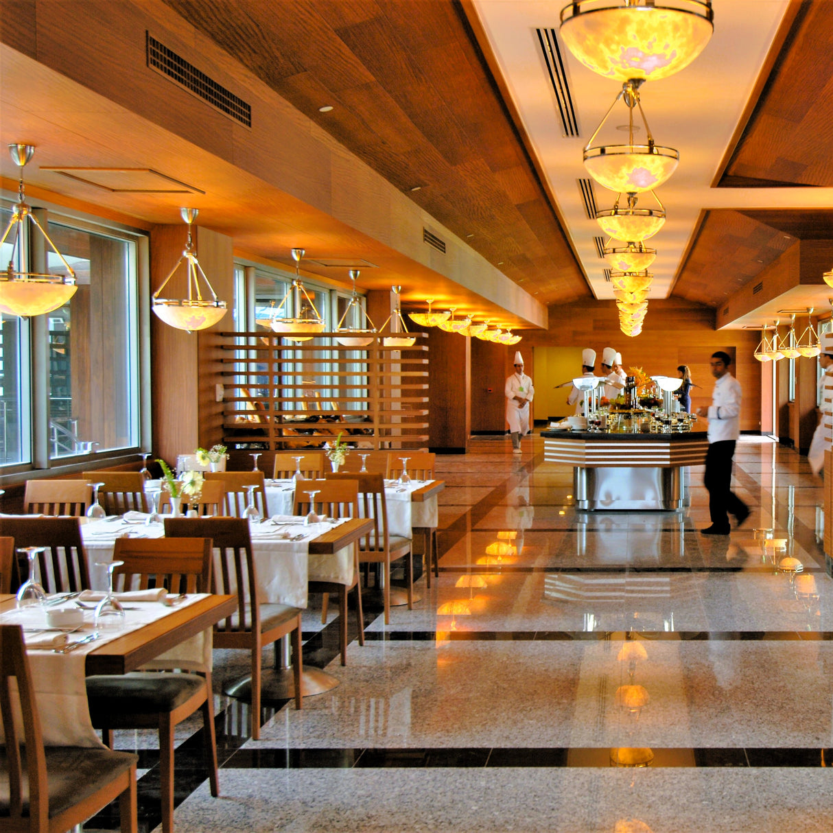 A-La-Carte Restaurant Fit-Out Works - Warm & Inviting Dining Atmosphere