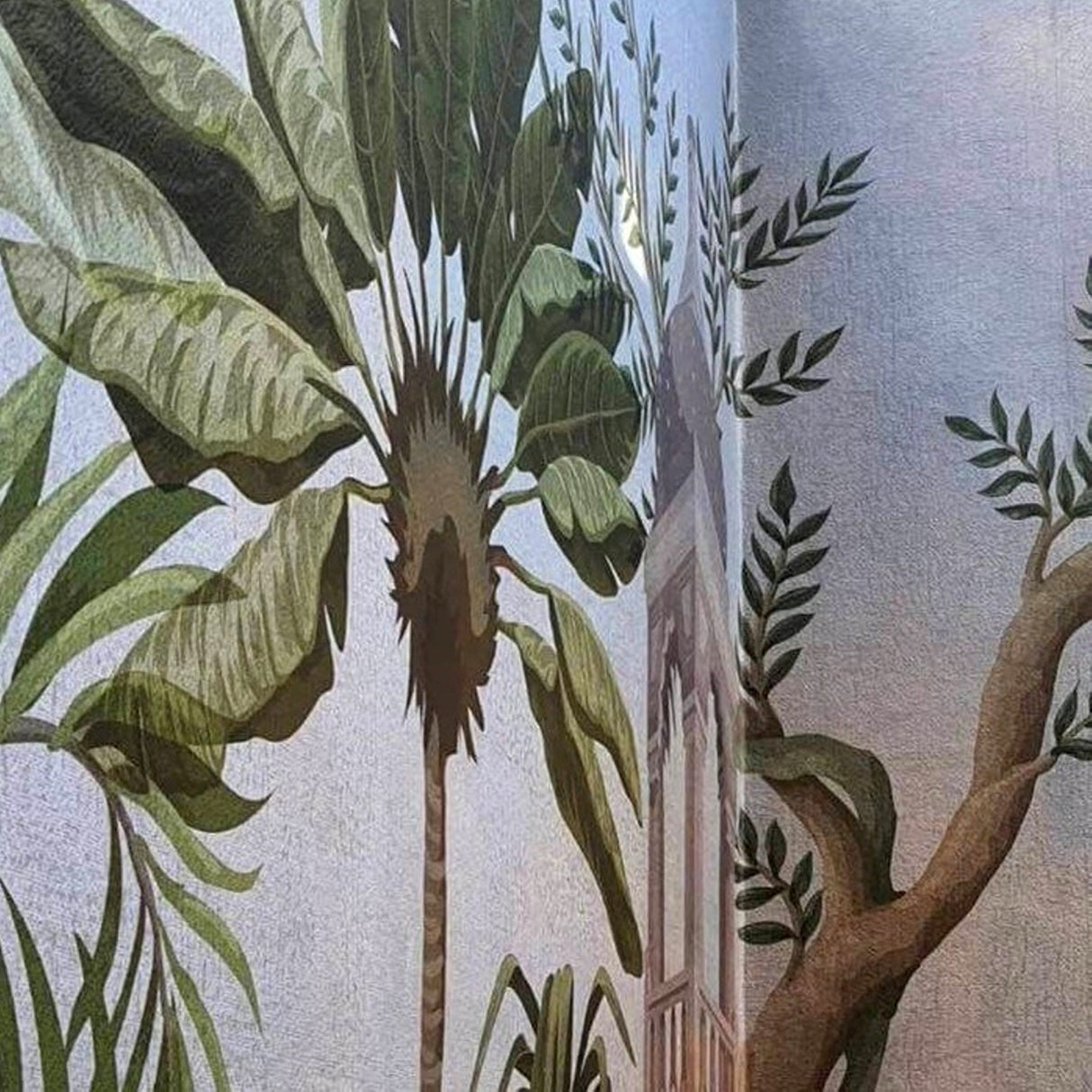 Tropical Jungle & Exotic Animals Custom Outdoor Wallpaper - Nature Inspired Design