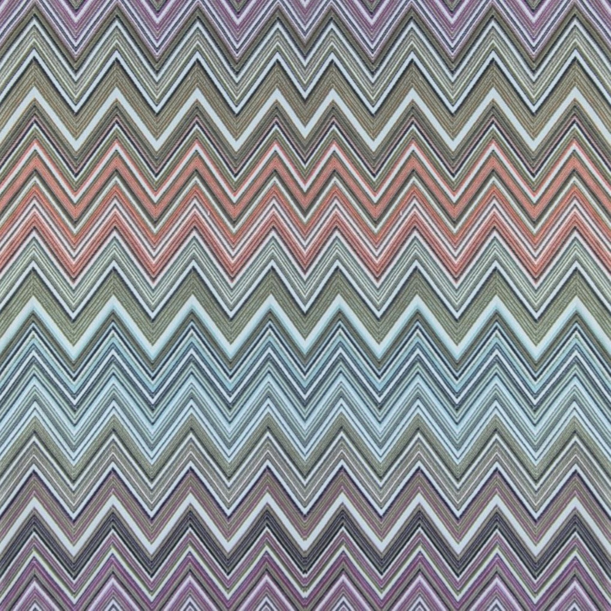 Ziggy W03 Çok Renkli Chevron Dokuma Kumaş – %100 Polyester Döşemelik ve Perde Malzemesi, Türkiye'de Üretilmiştir