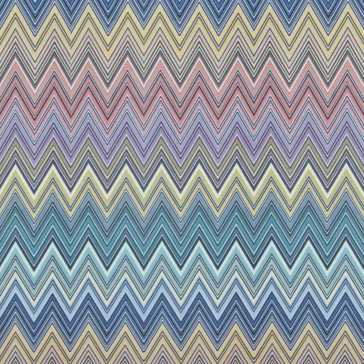 Ziggy P01 Multitone Muted Chevron Printed Fabric – 100% Polyester Upholstery Material, Made in Turkey