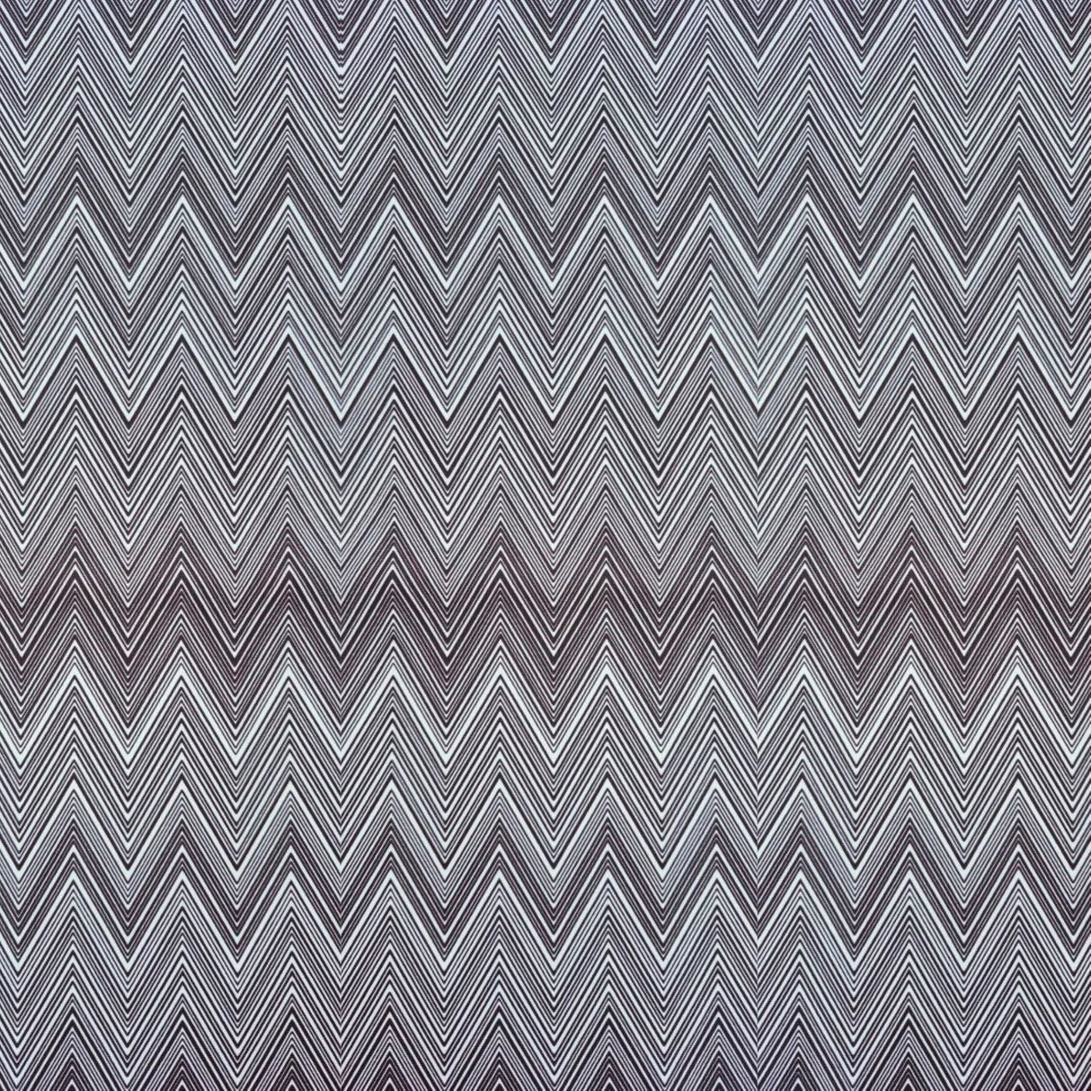 Ziggy P10 Monochrome Chevron Printed Fabric – 100% Polyester Upholstery Material, Made in Turkey