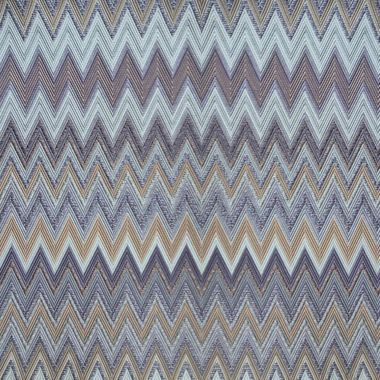Ziggy W09 Multitone Muted Chevron Woven Fabric – 100% Polyester Upholstery & Curtain Material, Made in Turkey