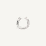 Luna Handcrafted Silver Ear Cuff – Abstract Organic Design in 925 Sterling Silver