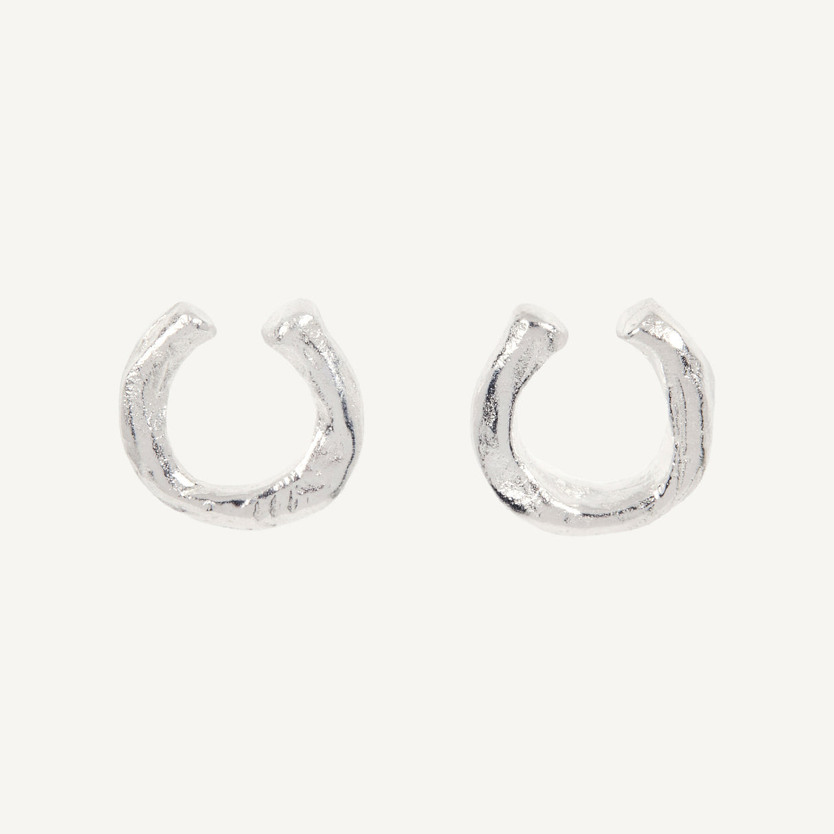 Luna Handcrafted Silver Ear Cuff – Abstract Organic Design in 925 Sterling Silver