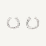 Luna Handcrafted Silver Ear Cuff – Abstract Organic Design in 925 Sterling Silver
