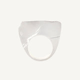 Anillo de plata artesanal Apex: diseño orgánico abstracto en plata de ley 925