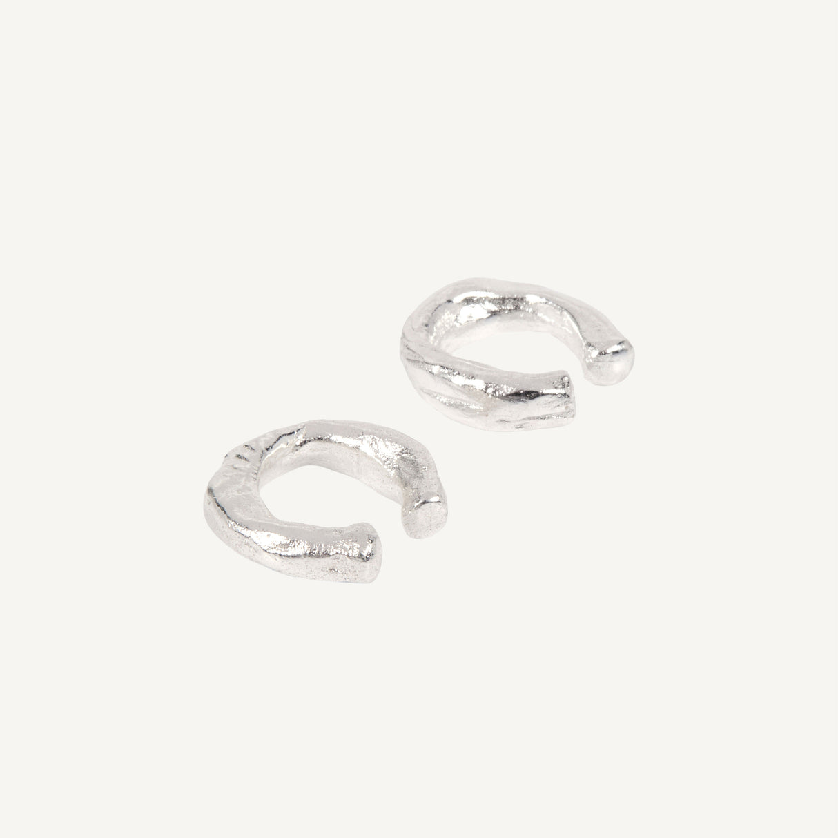 Luna Handcrafted Silver Ear Cuff – Abstract Organic Design in 925 Sterling Silver