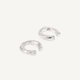 Luna Handcrafted Silver Ear Cuff – Abstract Organic Design in 925 Sterling Silver