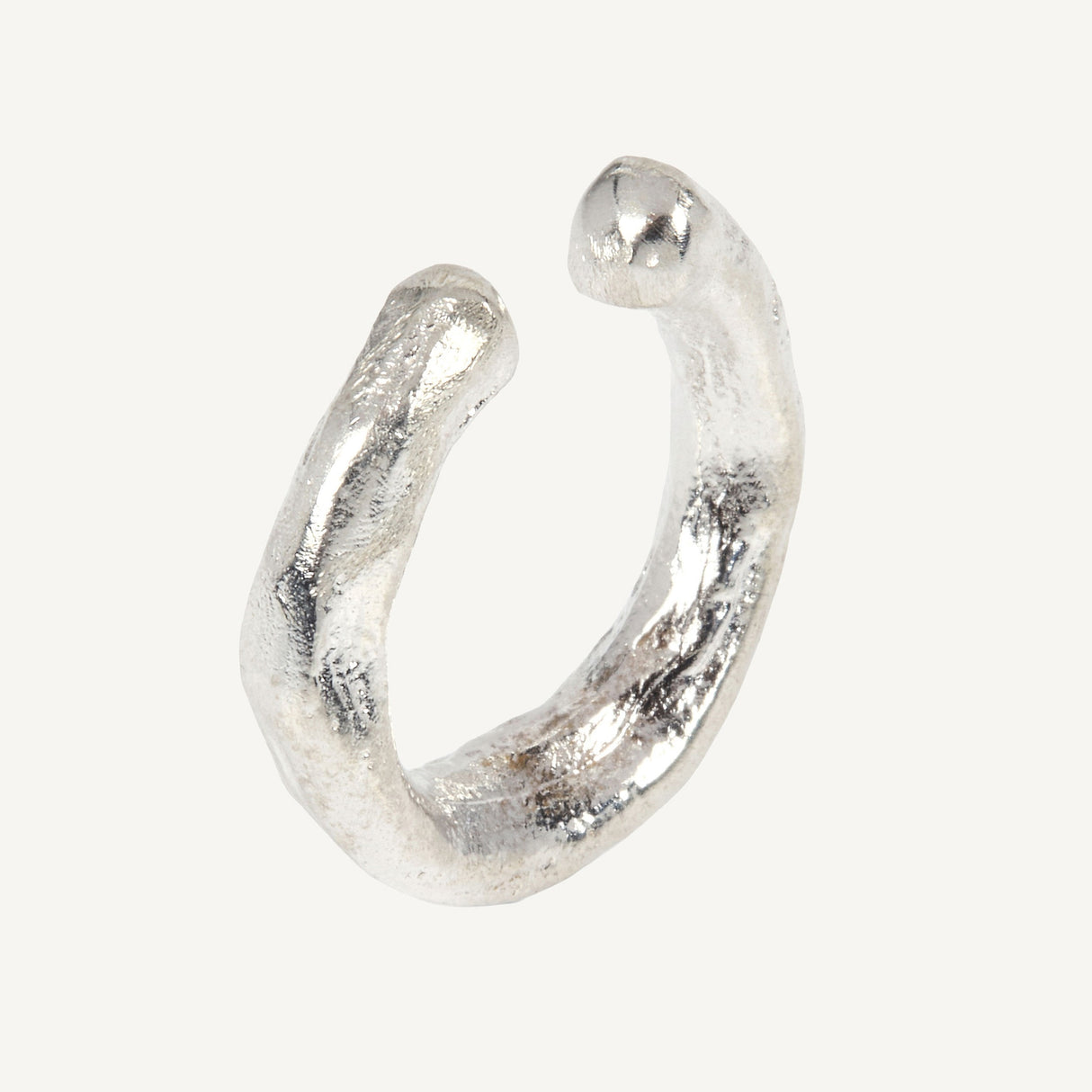 Luna Handcrafted Silver Ring – Abstract Organic Design in 925 Sterling Silver