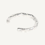 Luna Handcrafted Silver Bangle – Abstract Organic Design in 925 Sterling Silver