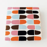 Capsula Coffee Table - Handmade Coffee Table with Marimekko Fabric Geometric Pattern