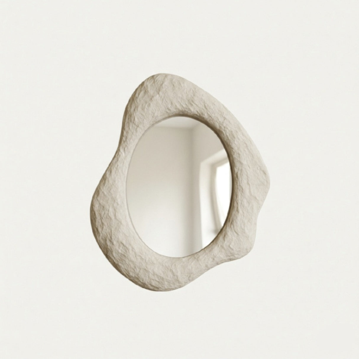 Tiva Mirror – Wabi-Sabi Inspired Sculptural Mirror with Organic Form and Natural Texture