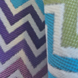 Ziggy W06 Tejido Chevron Multicolor - 100 % poliéster para tapicería y cortinas, fabricado en Turquía