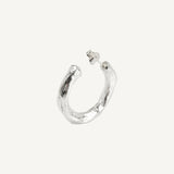 Pendiente de plata artesanal Luna: diseño orgánico abstracto en plata de ley 925