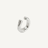Luna Handcrafted Silver Ear Cuff – Abstract Organic Design in 925 Sterling Silver