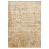 ZARA ZR 08 Green Autumn Artisan Tencel Rug | Hand-Loomed, Non-Shedding & Easy-Clean