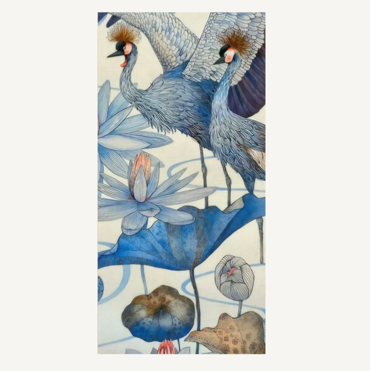 Pavo II-Luxury Frameless Printed Wallpaper Art Panel