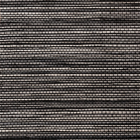 MDS025-PDS112 - Luxury Grasscloth Wallpaper With Matte Black Base – Woven Natural Elegance for Walls
