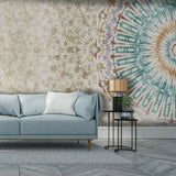 Prana Mandala Pattern Wallpaper – Elegant Contemporary Geometric Wall Décor