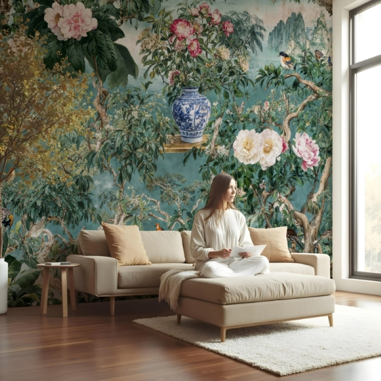 Blue Dynasty Wallpaper – Available In Printed And Embossed Versions For Timeless Interiors