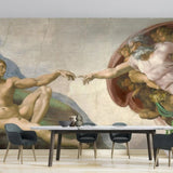 Divine Touch Mural – Renaissance-Inspired Wall Art for Timeless Interiors