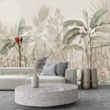 Tropical Trees & Parrots Wallpaper, Featured In The Series "Prettier Than You" - Exotic Tropical Design