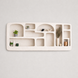Voli Wall Mounted  Display Unit – Wabi-Sabi Inspired Sculptural Shelving with Organic Form and Natural Texture
