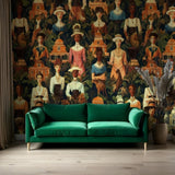 Colonial Grace Wallpaper – Available In Printed And Embossed Versions For Elegant Interiors