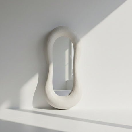 Jaz Mirror – Wabi-Sabi Inspired Full-Length Mirror with Organic Form and Natural Texture