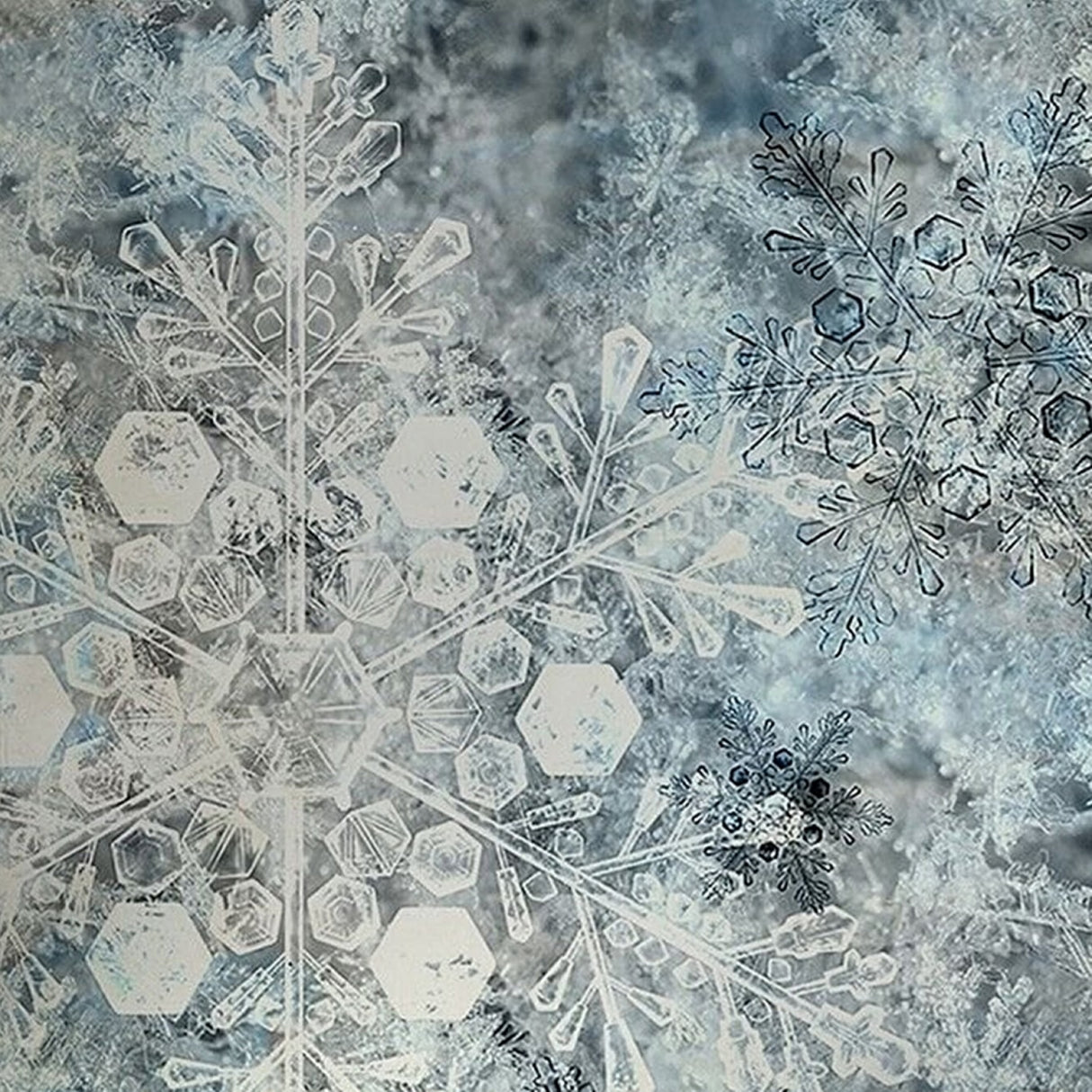 Kala Snowflake Pattern Mandala Wallpaper - Elegant Contemporary Geometric Wall Décor