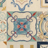 Mediterranean Vintage Tiles Wallpaper - Artistic Pattern Mural For Warm Interiors