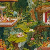 Emerald Terrace Wallpaper – Nature’s Regal Harmony – Available in Printed and Embossed Versions for Eclectic Interiors